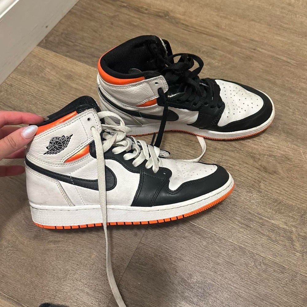 Nike Black and Orange Athletic Shoes
